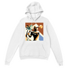 ultimate comfort Miami Tennis Hoodie unisex pullover soft 50/50 cotton polyester blend lined hood drawstring air jet fabric reduced pilling front pocket cuffs spandex waistband