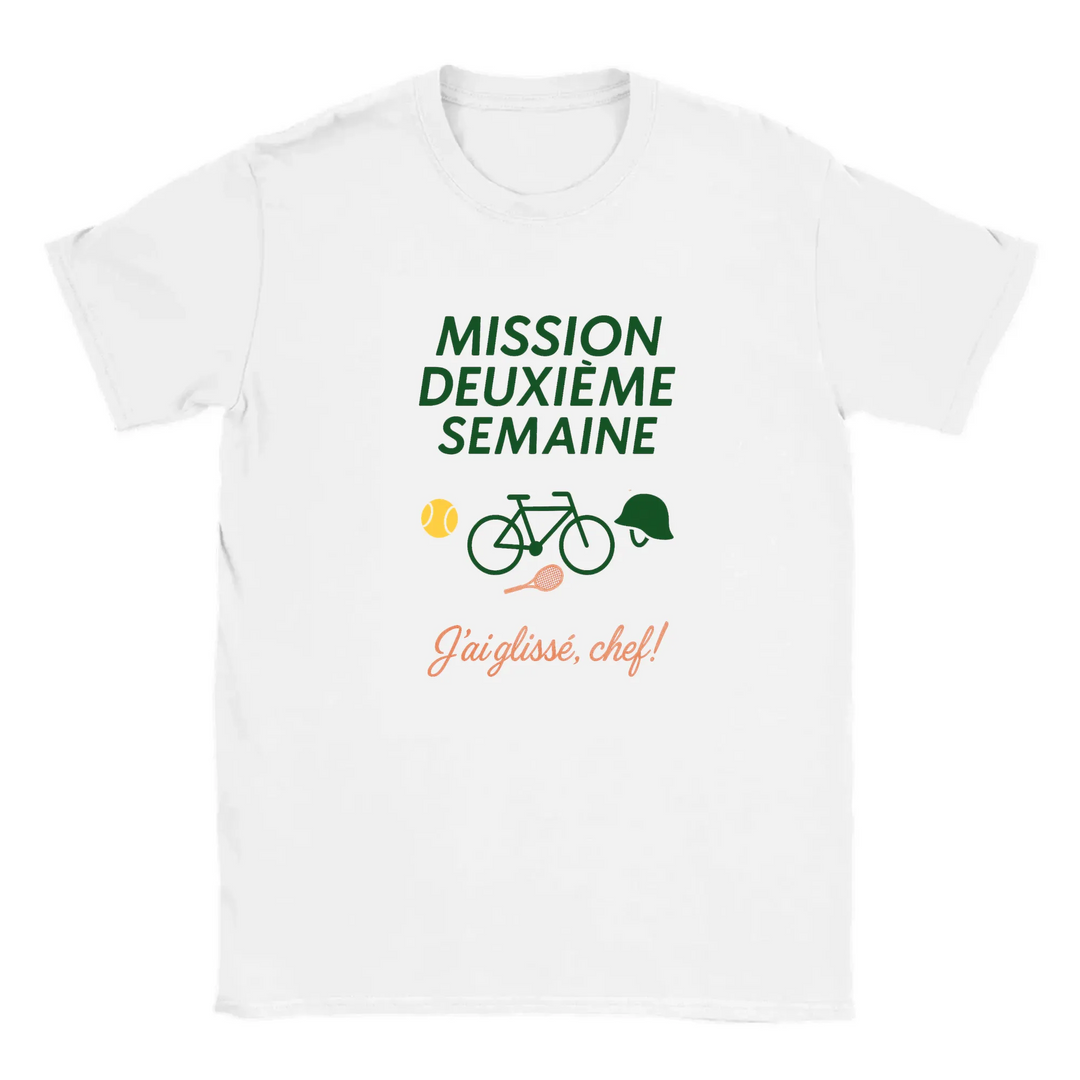 Image White de Mission 2eme Semaine Tennis Tshirt 2