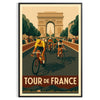 spirit Tour France poster lush green earthy brown tones captivating wall art fans eye piece today dimensions A4 cm A0