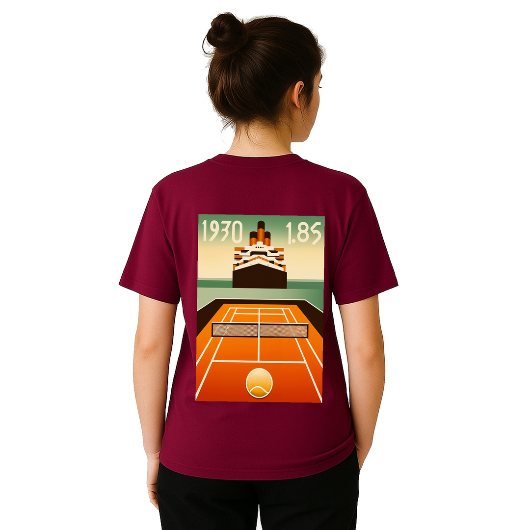 T-shirt Nomandie Tennis, perfetto per giocatori e appassionati, combina comfort e stile con un design audace