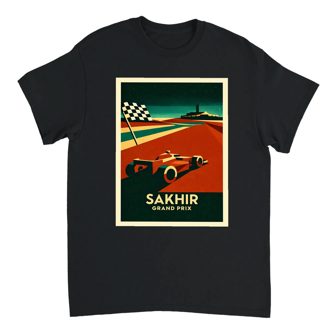 T-shirt ready style Sakhir Bahrain F1 t shirt eye design Grand Prix tee perfect motorsport fans casual wear today love racing premium cotton comfort