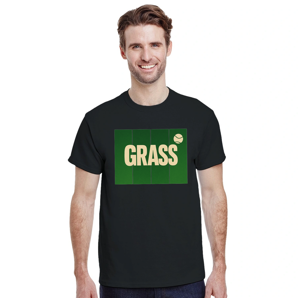 T-shirt style court Grass Tennis t shirt lovers tee vibrant design passion game love fashion today premium 100 % cotton ultimate comfort