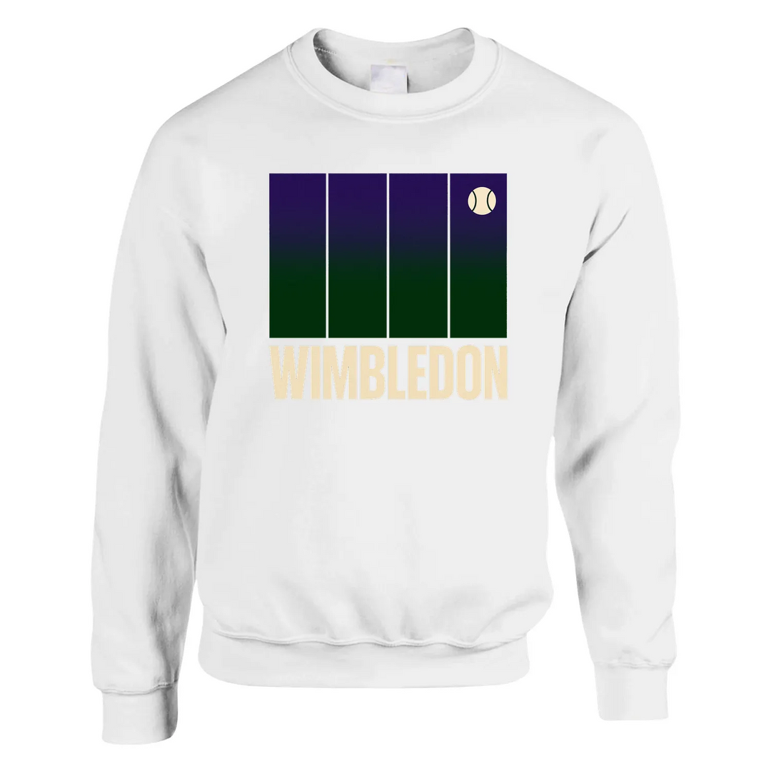 Wimbledon tenisa džemperis, kas nodrošina komfortu un stilu, izgatavots no mīksta kokvilnas un poliestera maisījuma, ar klasi