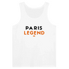Canotta unisex Tank Tennis Paris Legend con taglio moderno e scollatura rotonda, realizzata in cotone pettinato e ritorto al
