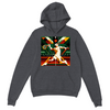 cozy stylish Hoodie Paris Tennis 50/50 cotton polyester blend thick pullover air jet fabric enhanced softness reduced pilling design lined hood drawstring front pocket cuffs spandex waistband