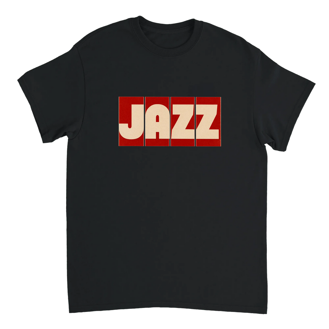T-shirt wardrobe exclusive jazz music t shirt vibrant design rhythm soul tee perfect lovers fashion enthusiasts yours today style right notes sizes M L XL XXL