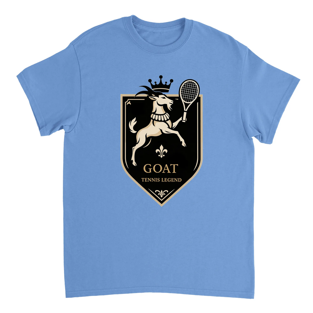 T-shirt T - shirt exclusif Tennis GOAT passionnés admiration grands joueurs opportunité style unique maintenant têtes court coton première qualité une tenue longue durée