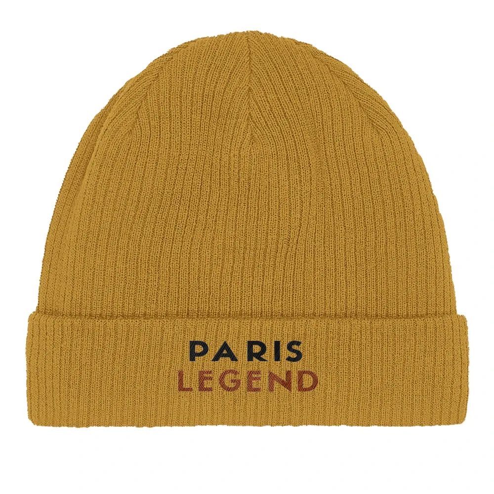 Tennis Paris Legend Embroidered Beanie 3 today eco friendly luxury 100 % organic cotton soft lightweight breathable comfort indoor outdoor wear stylish sustainable future