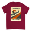 Image Red de Turin Italy Cyclisme Tshirt [color:red] [view:front]