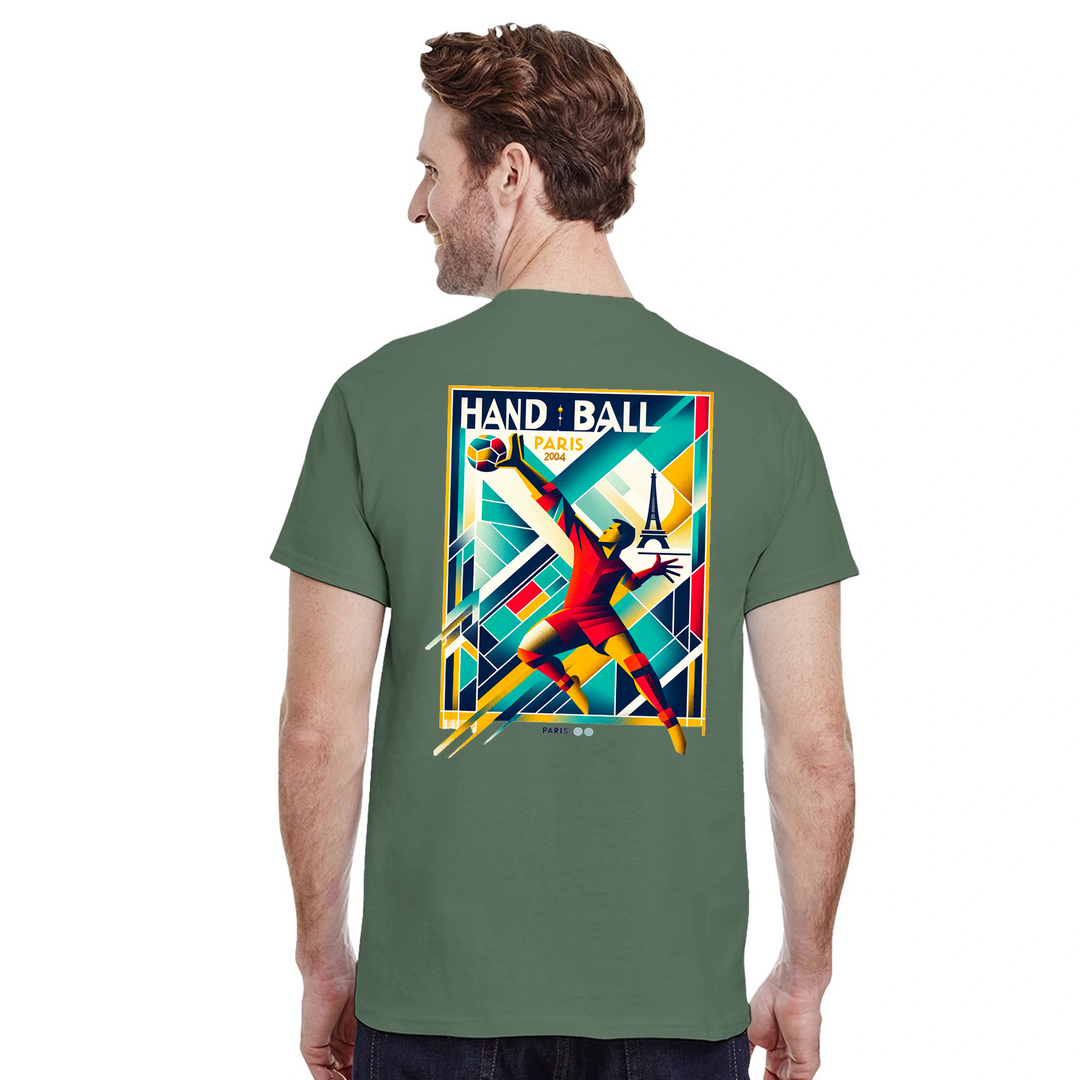 Handball Paris T-shirt med stilren design som hyllar handbollen och Paris. Finns i storlekarna S till XXL