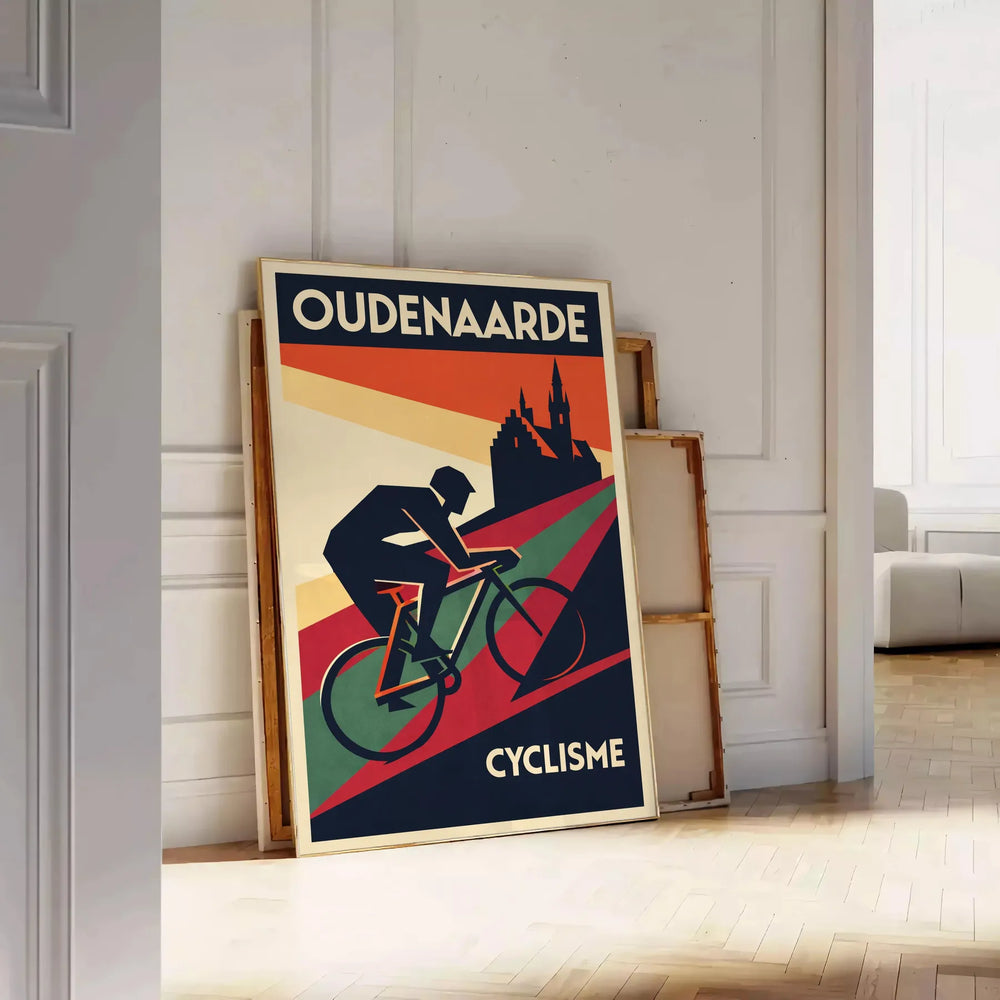 spirit cycling Oudenaarde Belgium stunning black gray poster enthusiast artwork essence sport available today convenience
