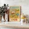 charming kid elephant cycling poster shades gray green whimsical touch space delightful decor choice today playful joy child room