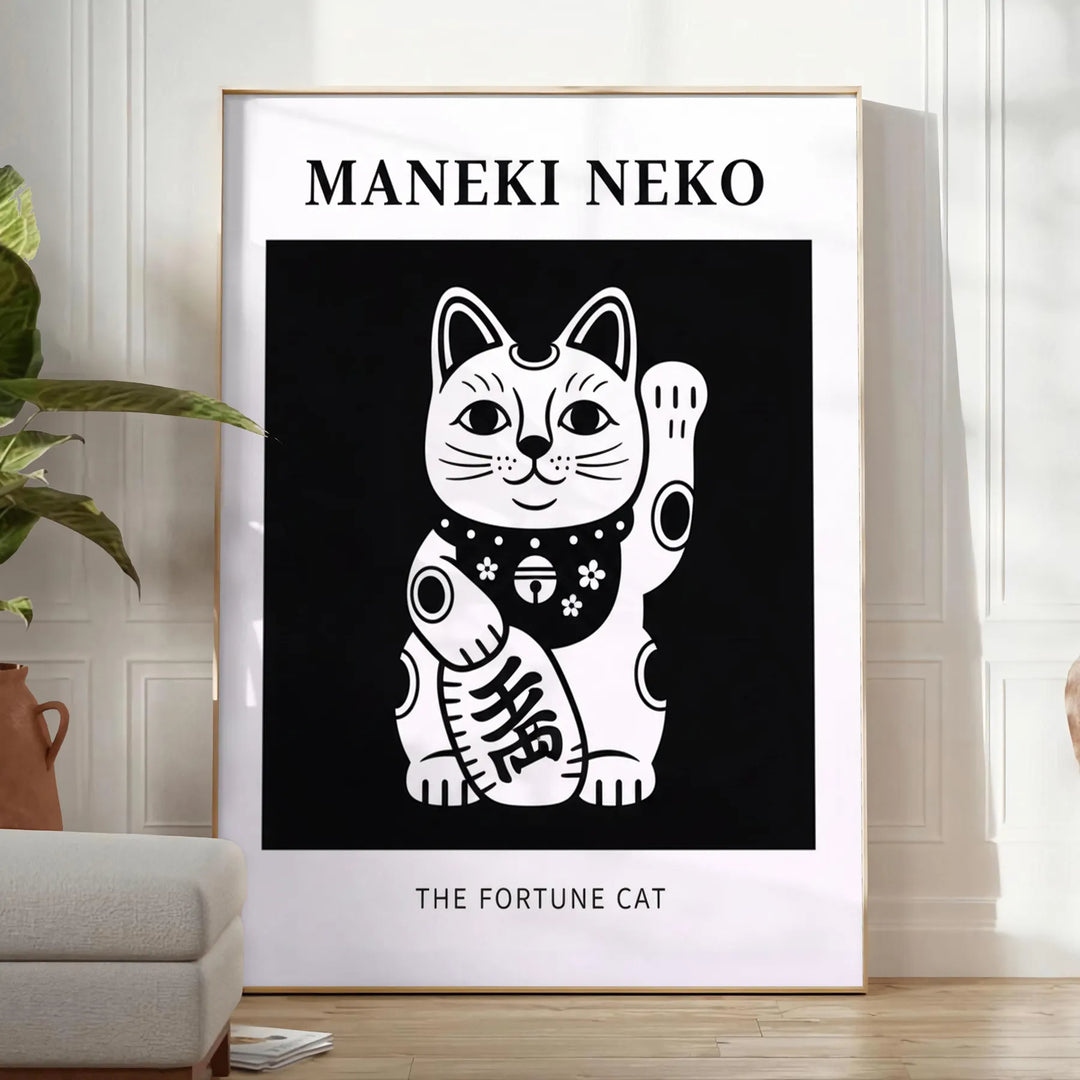Snygg japansk poster i svart och vitt, perfekt för moderna hem. Finns i storlekarna 30x40 cm och 50x70 cm