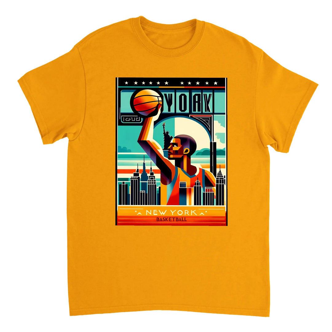 T-shirt T - shirt basket style urbain passion sport look design unique esprit NYC vôtre amour basketball douceur coton naturel