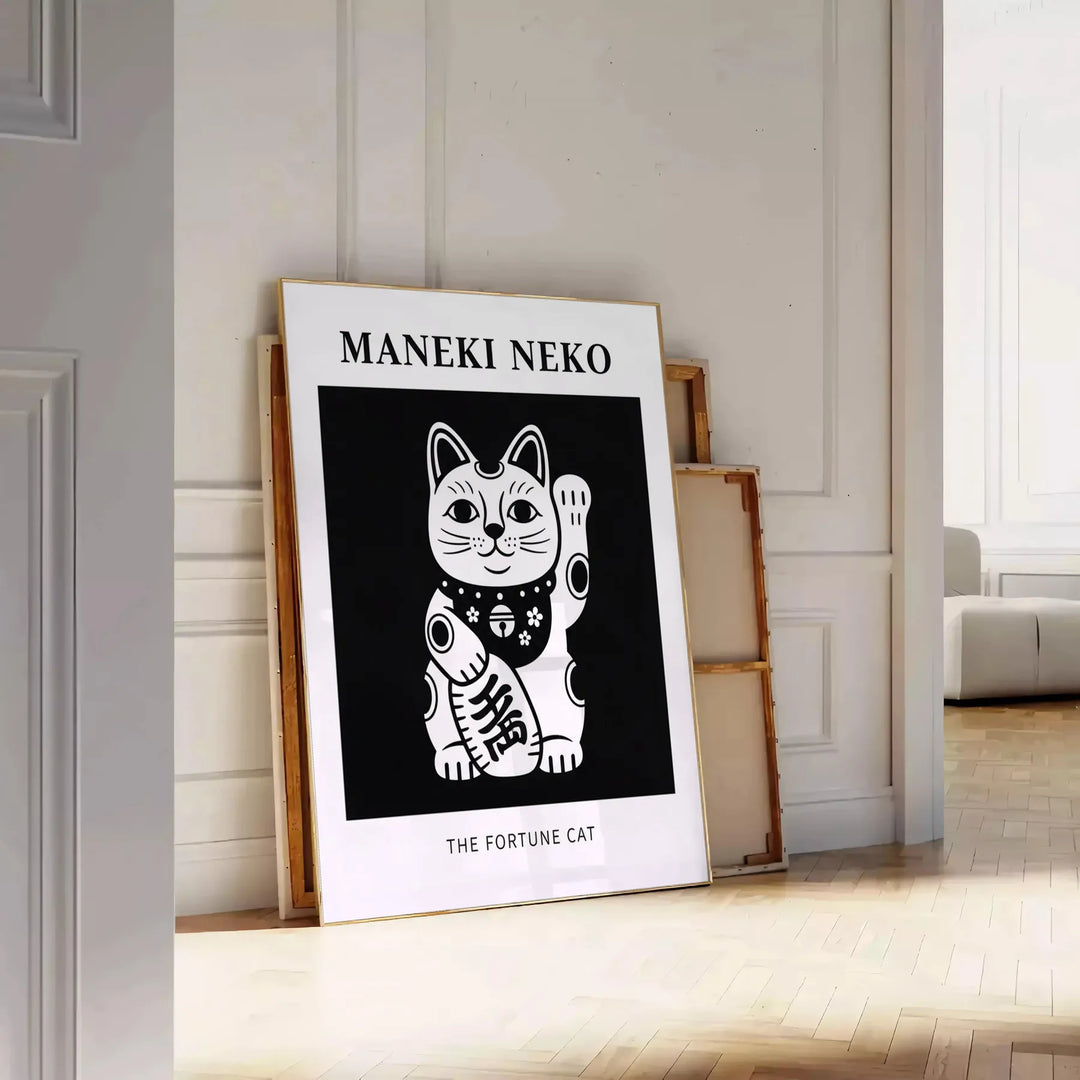 Snygg japansk poster i svart och vitt, perfekt för moderna hem. Finns i storlekarna 30x40 cm och 50x70 cm