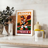 space striking Athena Tennis 22 poster bold red black design essence game enthusiast dynamic touch decor available A4 cm A0