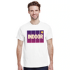 Camiseta de ténis indoor, perfeita para entusiastas do desporto, feita em algodão durável e confortável