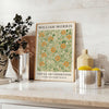 captivating William Morris botanical poster vintage charm modern elegance serene gray brown hues print perfect space size A4 cm A0