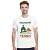 テニスメルボルンTシャツは、メルボルンのテニスシーンを表現したスタイリッシュなデザインで、ファンやプレイヤーにぴったり。快適で耐久性のあるプレミアムコットン素材を使用。