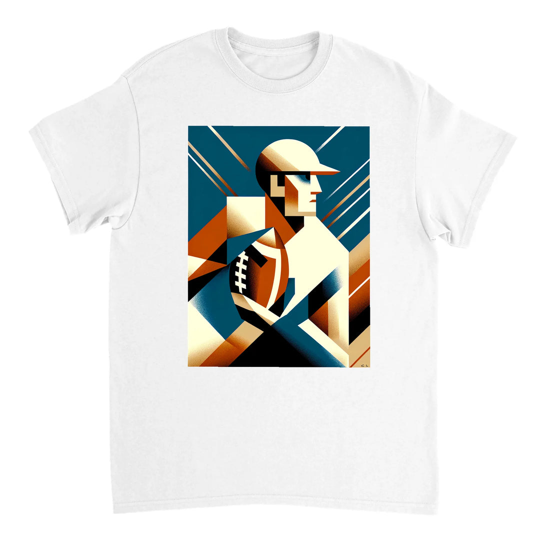 アメリカンフットボールTシャツ。ファンやプレイヤーに最適なスタイリッシュなデザインで、柔らかく通気性のあるコットン素材を使用。快適な着心地で、フィールドでもスタンドでも活躍します。
