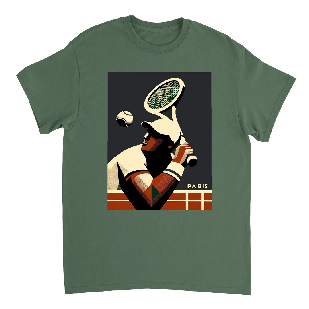 T-shirt da tennis elegante e confortevole, ideale per giocatori e appassionati, realizzato in cotone naturale e traspirante