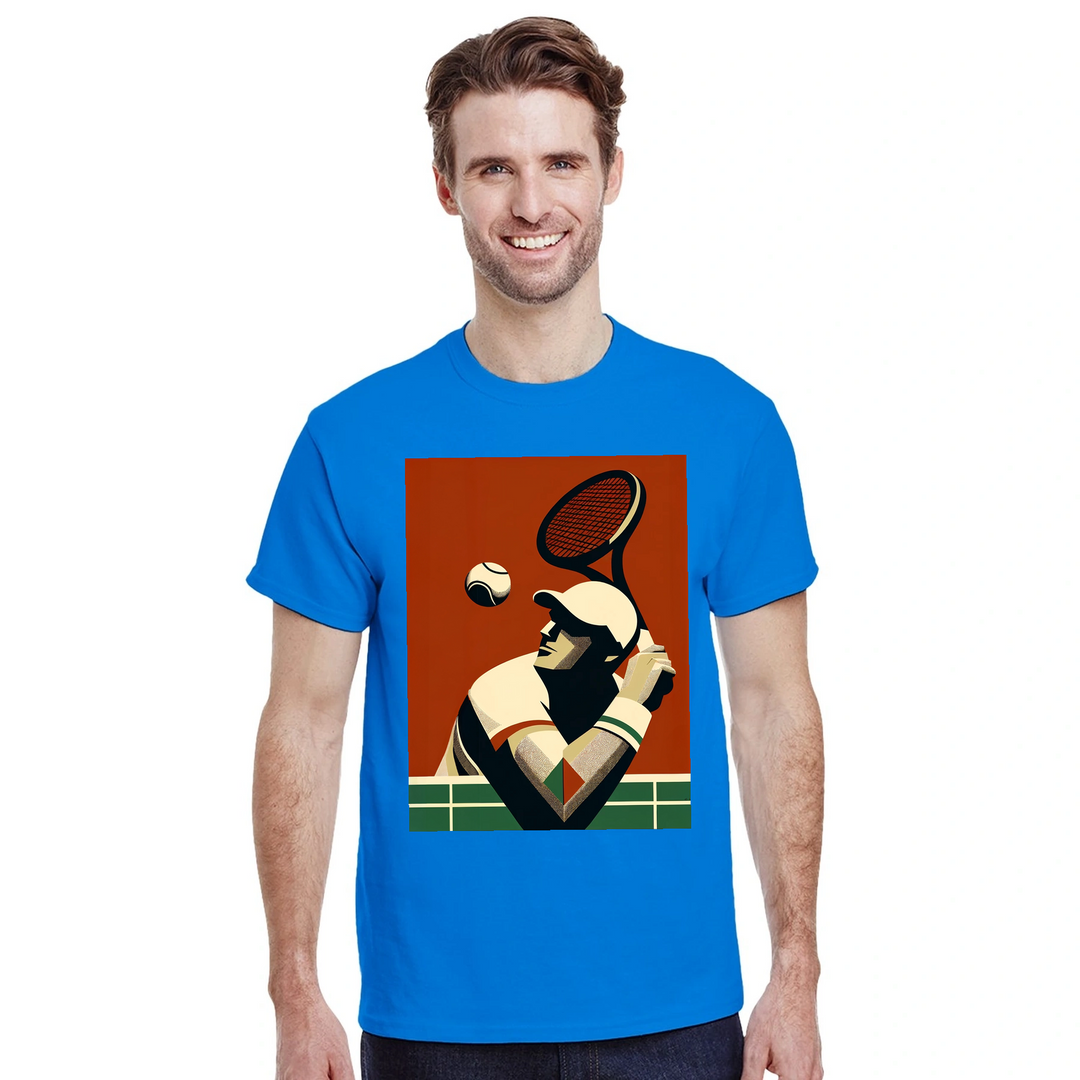 T-shirt T - shirt unique tennis passion sport un design moderne dynamique matches sorties incontournable maintenant style dure coton première qualité une tenue longue durée