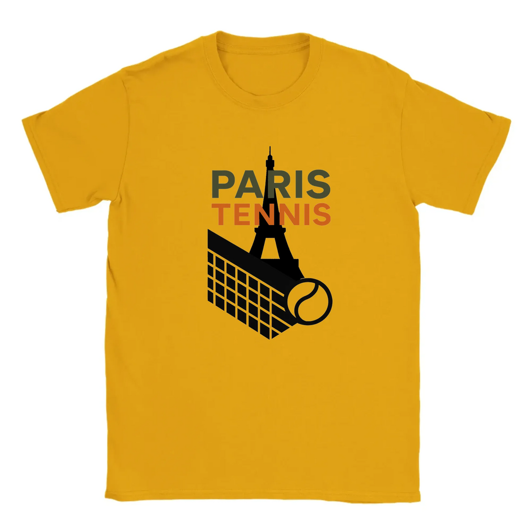 Camiseta de tenis Paris 10, elegante y cómoda, inspirada en la Ciudad del Amor. Ideal para amantes del tenis y la moda. Dispo