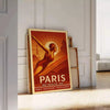 élégance espace parisienne affiche Paris teintes marron vert une décoration chic disponible format 50x70 30x40 poster