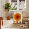 stunning piece Bauhaus art Circle Orange poster bold red gray designs timeless space sizes A4 cm A0 walls design