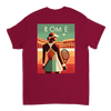 情熱的なファンとスタイリッシュなアスリートのためにデザインされたローマテニスTシャツ。コート内外での着用に最適な鮮やかなテニスグラフィックが特徴。柔らかく通気性のあるコットン素材で快適さを提供します。