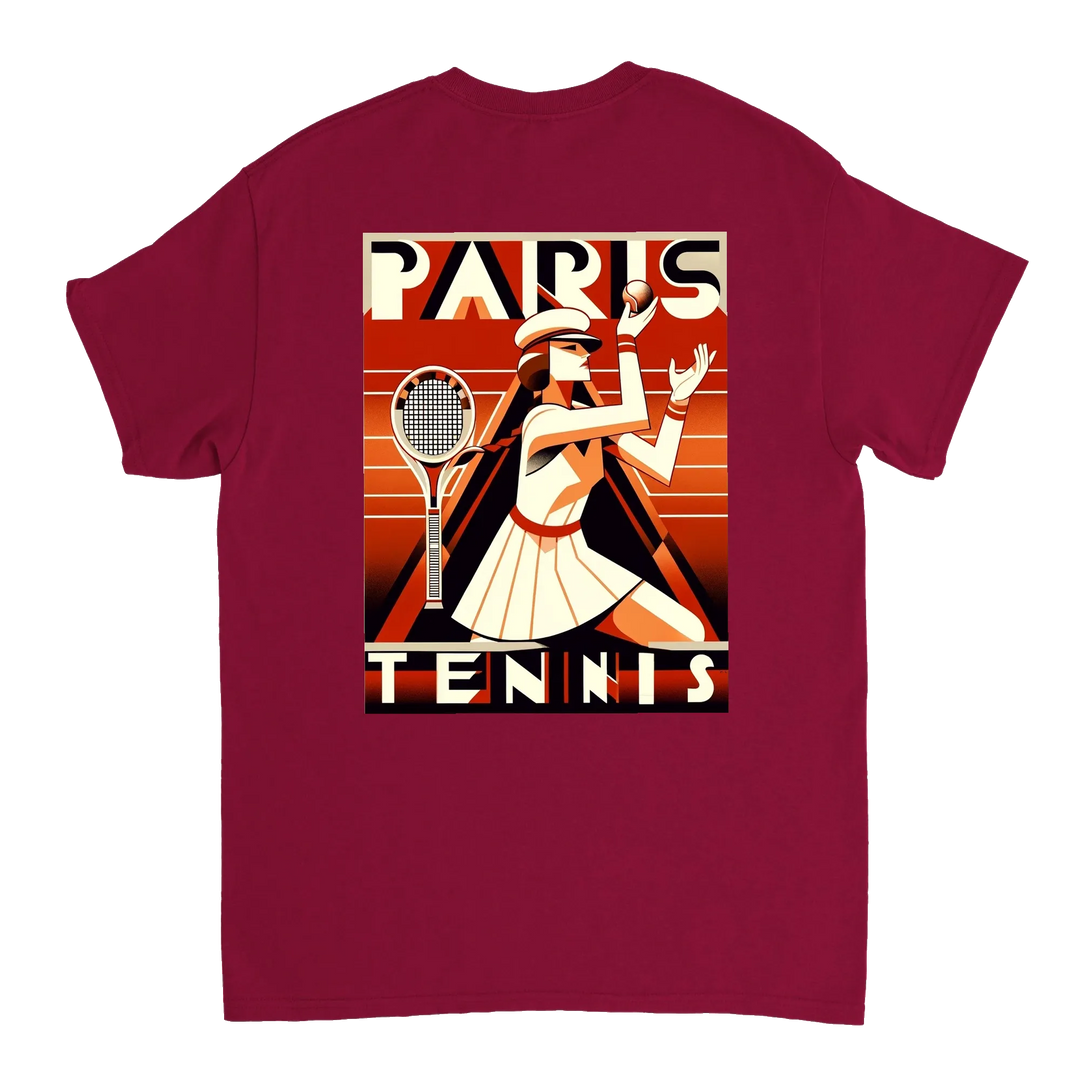 パリのテニスTシャツ。テニス愛好家とファッション好きに最適なスタイルを提供します。エレガントなデザインで、コート内外での印象を与えます。サイズはSからXXLまで。