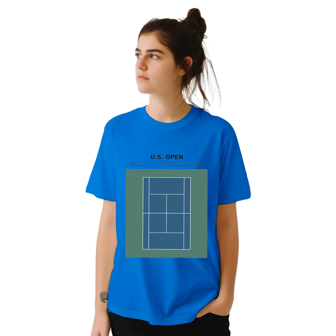 Camiseta temática del US Open, perfecta para los amantes del tenis. Confeccionada en algodón suave y transpirable, ideal para