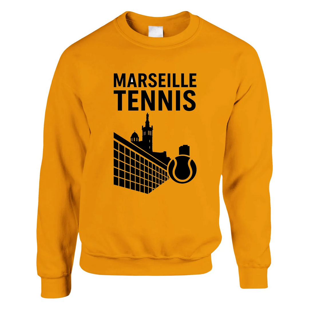 Marseille Tennis džemperis, kas izgatavots no mīksta kokvilnas un poliestera maisījuma, nodrošina komfortu un stilu ikdienā