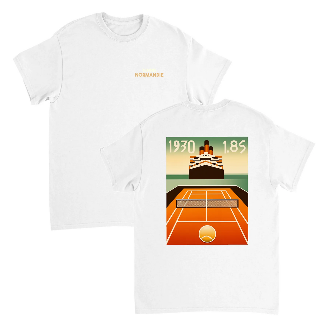 T-shirt Nomandie Tennis, perfetto per giocatori e appassionati, combina comfort e stile con un design audace