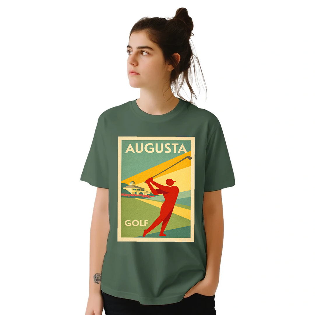 Camiseta com um gráfico do Augusta National Golf Club
