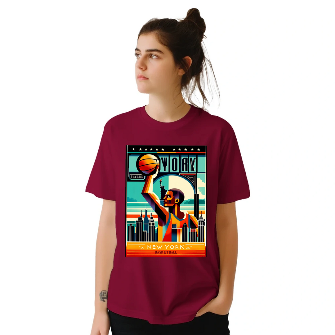 T-shirt street style New York Basketball T shirt trendy tee bold design spirit city iconic heritage fans fashion lovers today available M L XL XXL