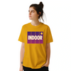Camiseta de ténis indoor, perfeita para entusiastas do desporto, feita em algodão durável e confortável