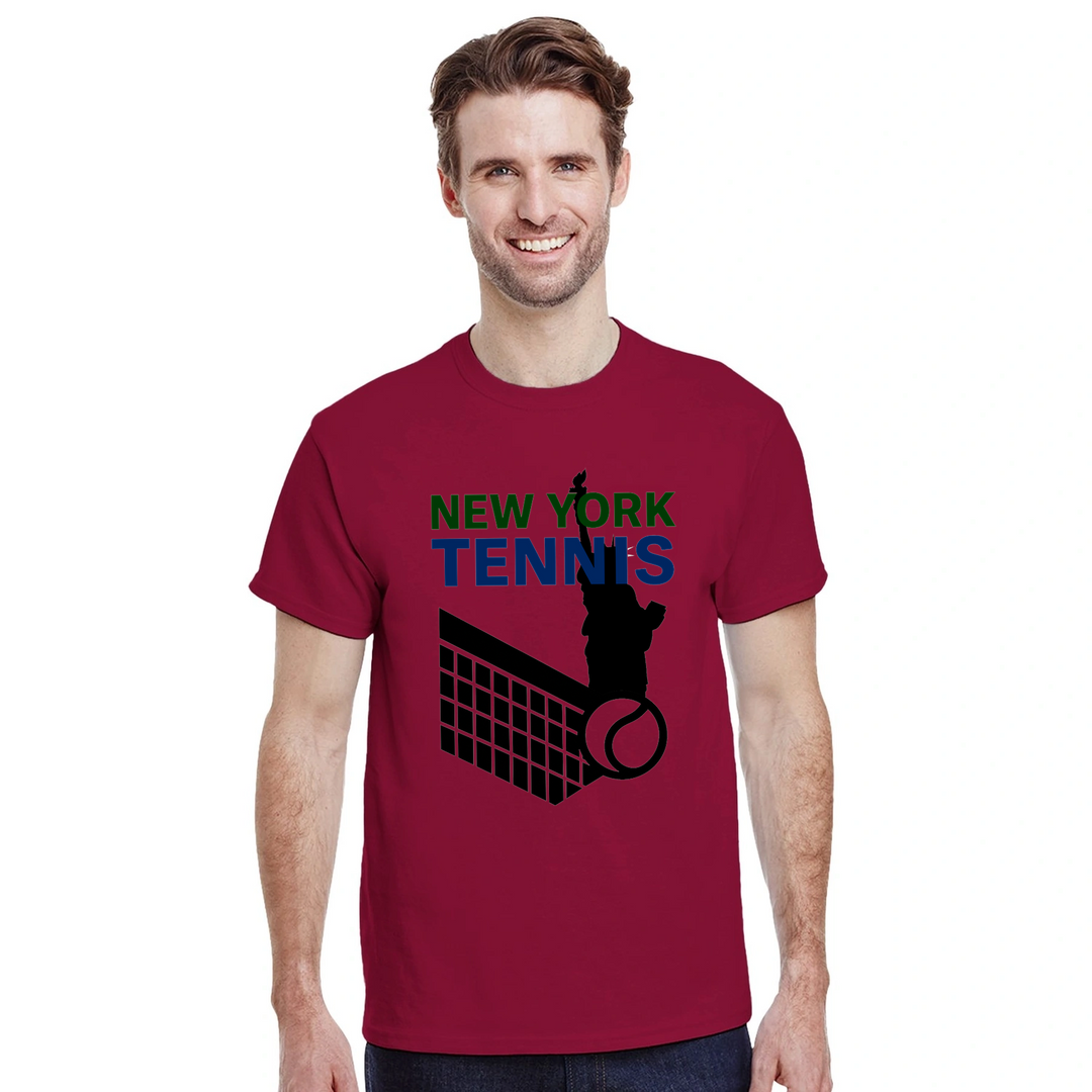 Image Red de New York Tennis Tshirt 8 [color:red] [view:front]