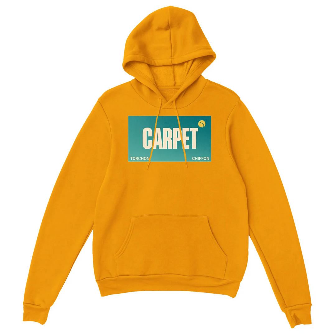 Tochon Chiffon Carpet Tennis un sweat capuche épais confortable idéal tous 50 % coton polyester douceur durabilité doublée poche ventrale poignets côtelés incontournable le style confort