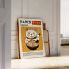 space vibrant Ramen Kitchen Maneki Neko poster captivating blend black red hues sizes perfect decor style luck home convenience