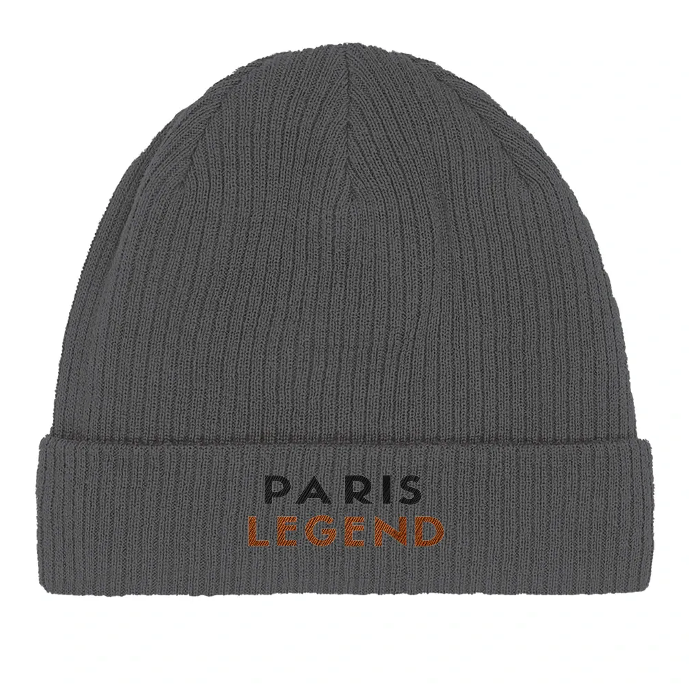 Tennis Paris Legend Embroidered Beanie 3 today eco friendly luxury 100 % organic cotton soft lightweight breathable comfort indoor outdoor wear stylish sustainable future