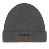 Image Grahite de Beanie Tennis Paris Legend  3 - Cotton Bio, Embroidered Design