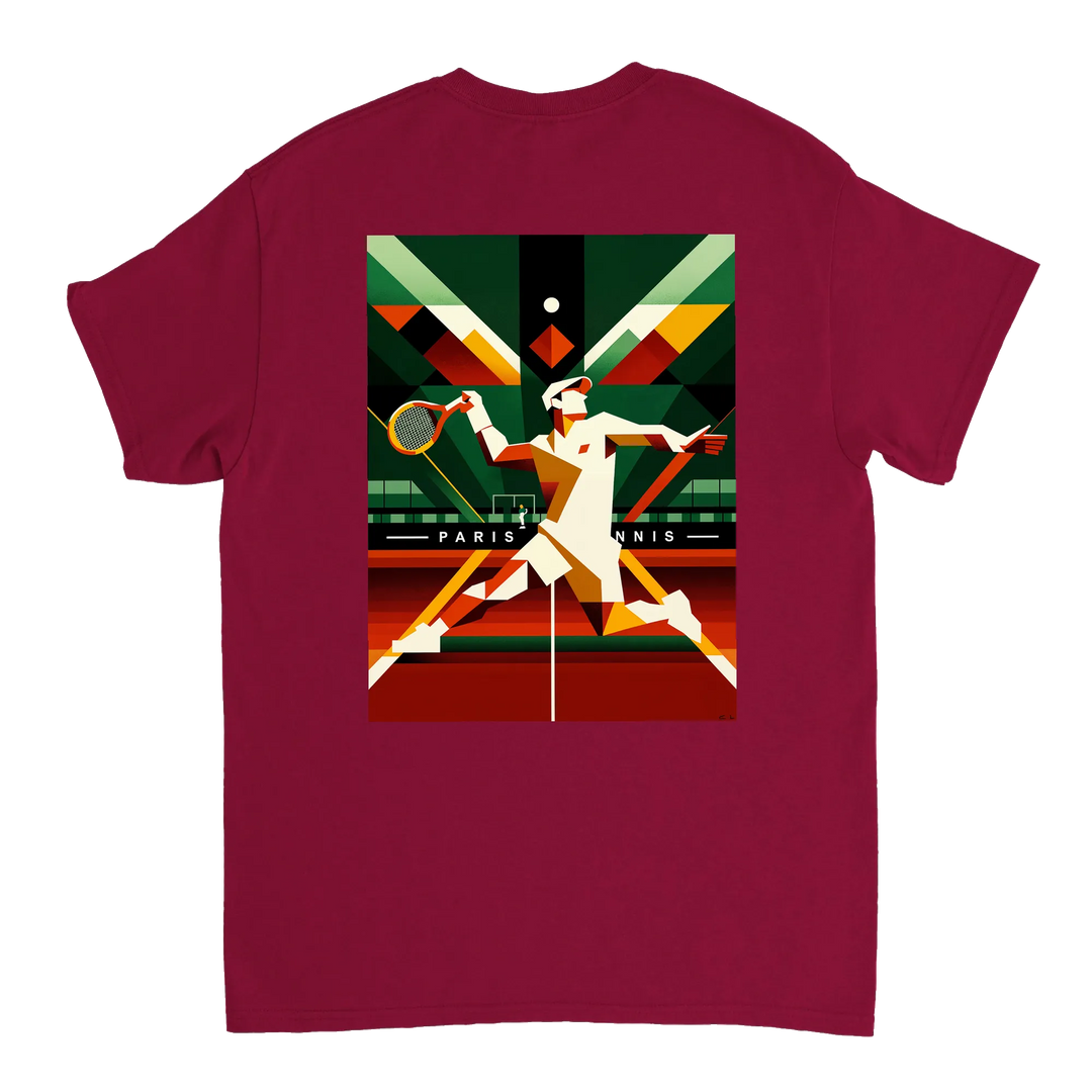 Paris Tennis t-shirt med stilren design, perfekt för tennisälskare och Paris-entusiaster. Finns i storlekarna S till XXL