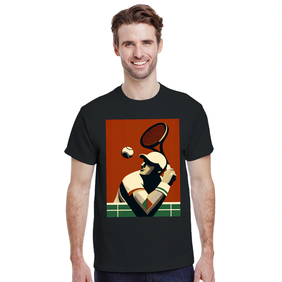 T-shirt T - shirt unique tennis passion sport un design moderne dynamique matches sorties incontournable maintenant style dure coton première qualité une tenue longue durée