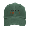 Image Green de Vintage Cap Paris Tennis 2 - Embroidered Design