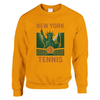 New York Tennis Sweater un sweat - shirt épais unisexe mélange doux 50 % coton polyester coupe classique une douceur inégalée grâce à la filature jet air coutures robustes look sportif élégant