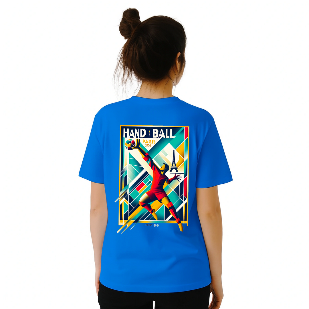 Handball Paris T-shirt med stilren design som hyllar handbollen och Paris. Finns i storlekarna S till XXL