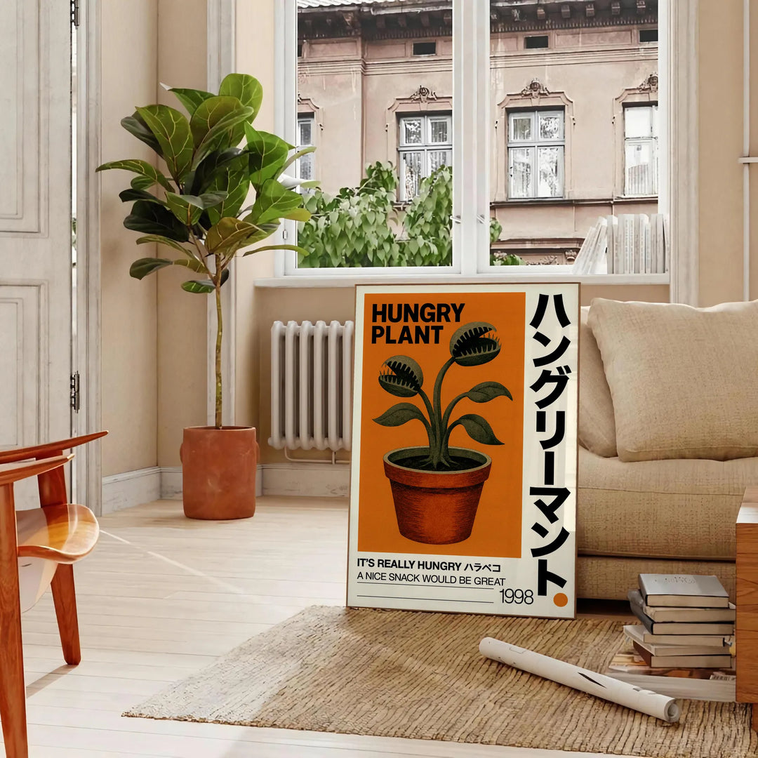 Ανακαλύψτε τον μαγευτικό κόσμο των σαρκοφάγων φυτών με το vintage φυτογραφικό πόστερ μας. Ιδανικό για τους λάτρεις της φύσης