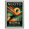 history Swimming Rome poster elegant black brown hues aficionados art culture piece essence aquatic legacy dimensions frame