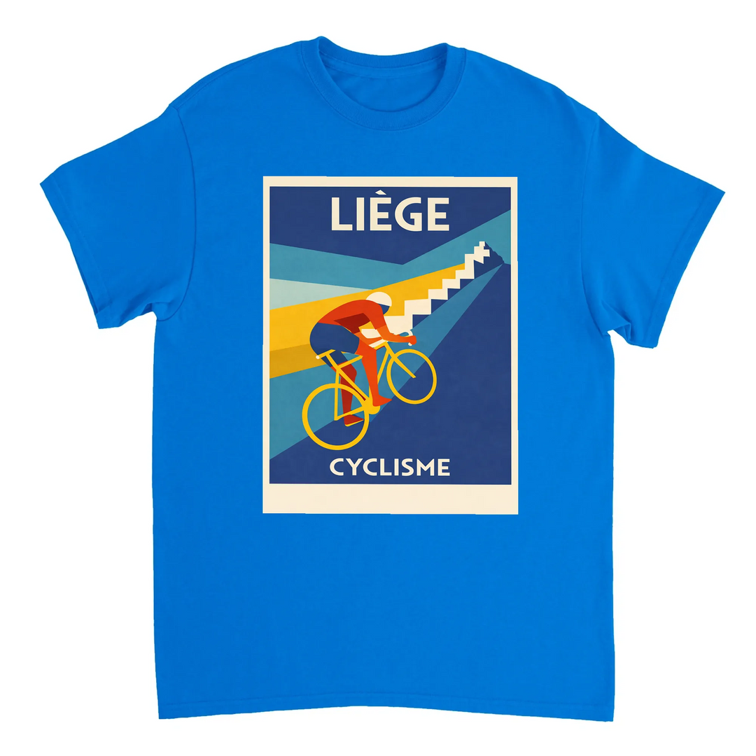 T-shirt passion exclusive Liège Belgium Cyclisme t shirt comfort style tee spirit one cycling iconic locations casual wear events yours today love sport sizes S M L XL XXL
